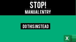 Stop Manual Entry — Do This Instead